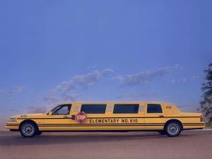 Lincoln Town Car School Bus Limousine '1995